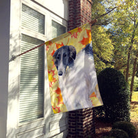 Borzoi Fall Flag Canvas House Size BB9933CHF