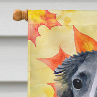 Borzoi Fall Flag Canvas House Size BB9933CHF