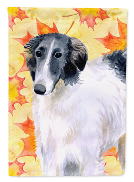 Borzoi Fall Flag Canvas House Size BB9933CHF