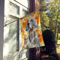 Weimaraner Fall Flag Canvas House Size BB9935CHF