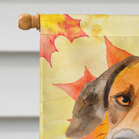 Rhodesian Ridgeback Fall Flag Canvas House Size BB9937CHF