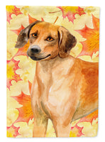 Rhodesian Ridgeback Fall Flag Canvas House Size BB9937CHF