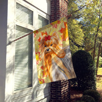 Yorkshire Terrier Fall Flag Canvas House Size BB9946CHF