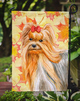 Yorkshire Terrier Fall Flag Garden Size BB9946GF