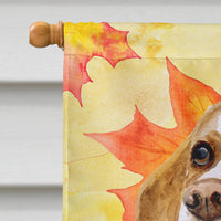 Beagle Fall Flag Canvas House Size BB9947CHF