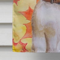 Beagle Fall Flag Canvas House Size BB9947CHF