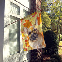 French Bulldog Fall Flag Canvas House Size BB9949CHF