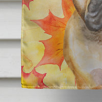 French Bulldog Fall Flag Canvas House Size BB9949CHF