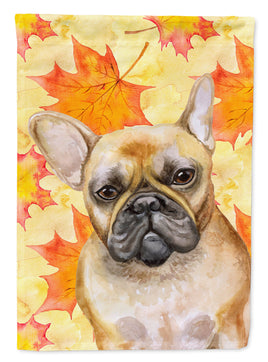 French Bulldog Fall Flag Canvas House Size BB9949CHF