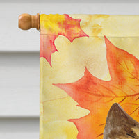 Cairn Terrier Fall Flag Canvas House Size BB9951CHF