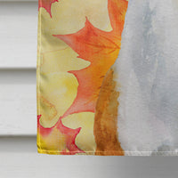 Basenji Fall Flag Canvas House Size BB9953CHF