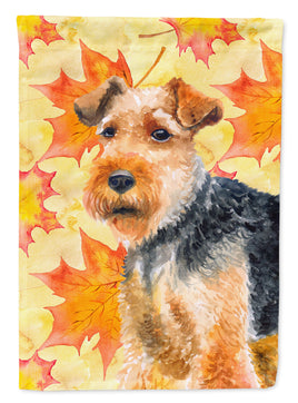 Welsh Terrier Fall Flag Garden Size BB9961GF