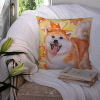 Akita Fall Fabric Decorative Pillow BB9964PW1414