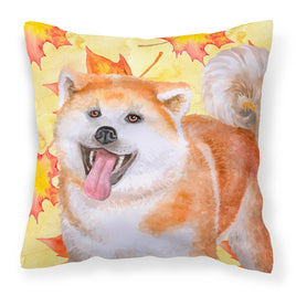 Akita Fall Fabric Decorative Pillow BB9964PW1818