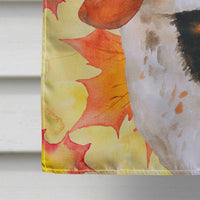 Basset Hound Fall Flag Canvas House Size BB9965CHF