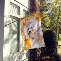 Bichon Frise #2 Fall Flag Canvas House Size BB9966CHF