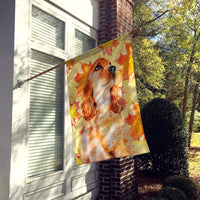 Cocker Spaniel Fall Flag Canvas House Size BB9967CHF