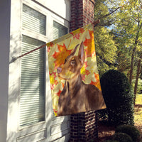 Doberman Pinscher Fall Flag Canvas House Size BB9970CHF