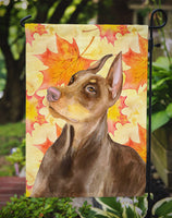 Doberman Pinscher Fall Flag Garden Size BB9970GF