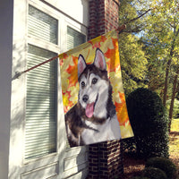 Siberian Husky #2 Fall Flag Canvas House Size BB9973CHF