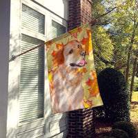 Labrador Retriever Fall Flag Canvas House Size BB9975CHF