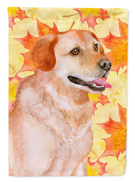 Labrador Retriever Fall Flag Canvas House Size BB9975CHF