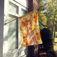 Pharaoh Hound Fall Flag Canvas House Size BB9976CHF