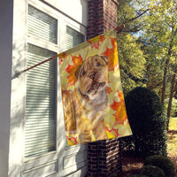 Shar Pei Puppy Fall Flag Canvas House Size BB9980CHF