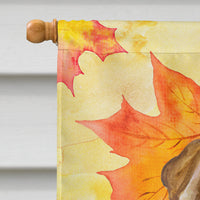 Shar Pei Puppy Fall Flag Canvas House Size BB9980CHF