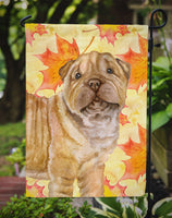 Shar Pei Puppy Fall Flag Garden Size BB9980GF