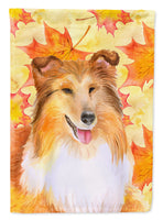 Sheltie Fall Flag Canvas House Size BB9981CHF