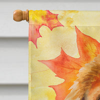 Tibetan Mastiff Fall Flag Canvas House Size BB9982CHF