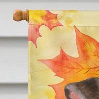 Miniature Pinscher #2 Fall Flag Canvas House Size BB9985CHF