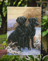 Black Labradors Snowy Day Flag Garden Size BDBA450AGF