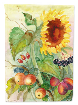 Autumn Flowers II by Maureen Bonfield Flag Canvas House Size BMBO0699CHF