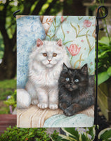 A Black Cat and A White Cat Flag Garden Size CDCO0510GF