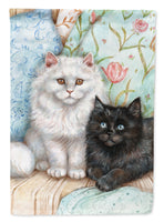 A Black Cat and A White Cat Flag Garden Size CDCO0510GF