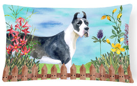 Harlequin Great Dane Spring Canvas Fabric Decorative Pillow CK1205PW1216