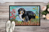 Bernese Mountain Dog Spring Indoor or Outdoor Mat 18x27 CK1207MAT