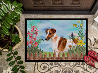 Smooth Fox Terrier Spring Indoor or Outdoor Mat 18x27 CK1209MAT