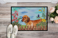 Dachshund Spring Indoor or Outdoor Mat 18x27 CK1214MAT