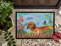 Dachshund Spring Indoor or Outdoor Mat 18x27 CK1214MAT