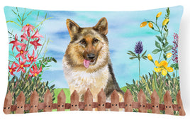 German Shepherd Spring Canvas Fabric Decorative Pillow CK1216PW1216