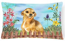 Chihuahua Spring Canvas Fabric Decorative Pillow CK1220PW1216