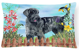 Giant Schnauzer Spring Canvas Fabric Decorative Pillow CK1222PW1216