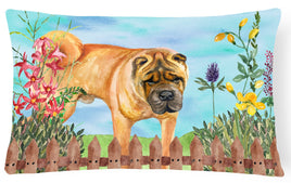 Shar Pei Spring Canvas Fabric Decorative Pillow CK1223PW1216