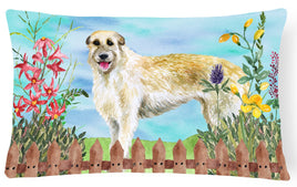 Irish Wolfhound Spring Canvas Fabric Decorative Pillow CK1232PW1216