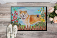 Shiba Inu Spring Indoor or Outdoor Mat 18x27 CK1240MAT