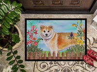 Shiba Inu Spring Indoor or Outdoor Mat 18x27 CK1240MAT