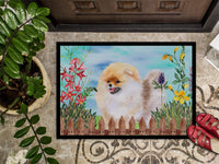 Pomeranian Spring Indoor or Outdoor Mat 18x27 CK1244MAT